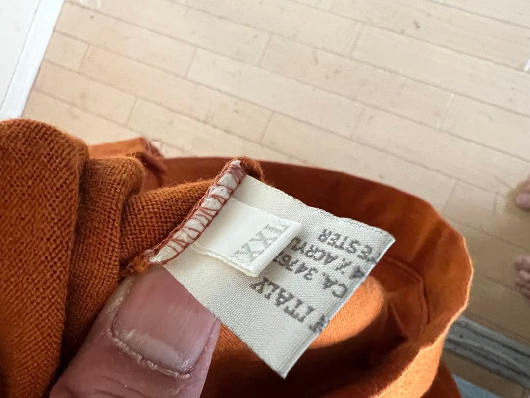 m*m様 MIU MIU セーター メンズ XXL アーカイブ オレンジ Lサイ