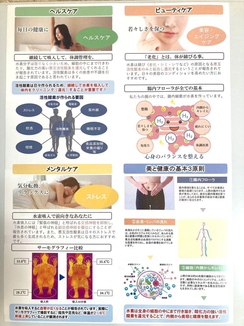 ★高濃度水素吸入機★ 美容•健康にサロンや自宅ですぐ始められます！