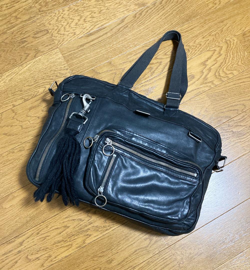 Dior homme 06AW エディ期 deville ドゥビル レザーバッグ - メルカリ