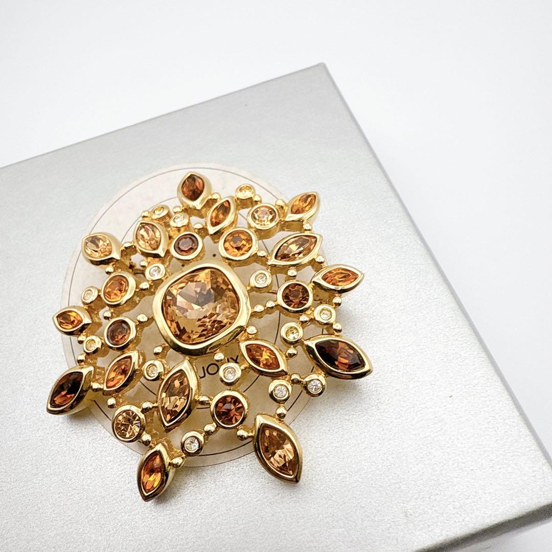 2084　保存箱付き極美品✨Dior　ブローチ　大ぶり　CD　ロゴ　希少　刻印