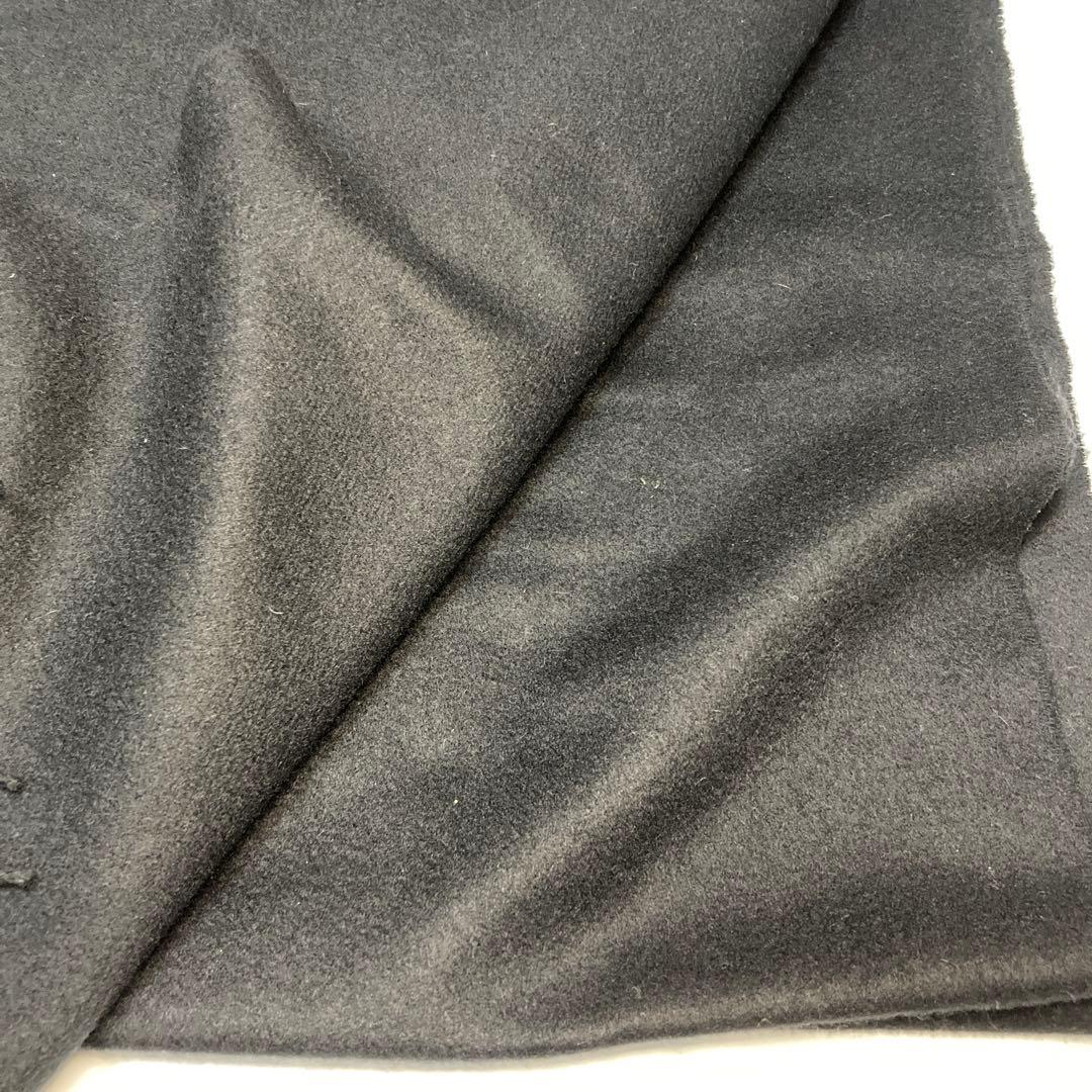 美品 ジョンストンズ カシミヤ100％ 大判ストール ブラック