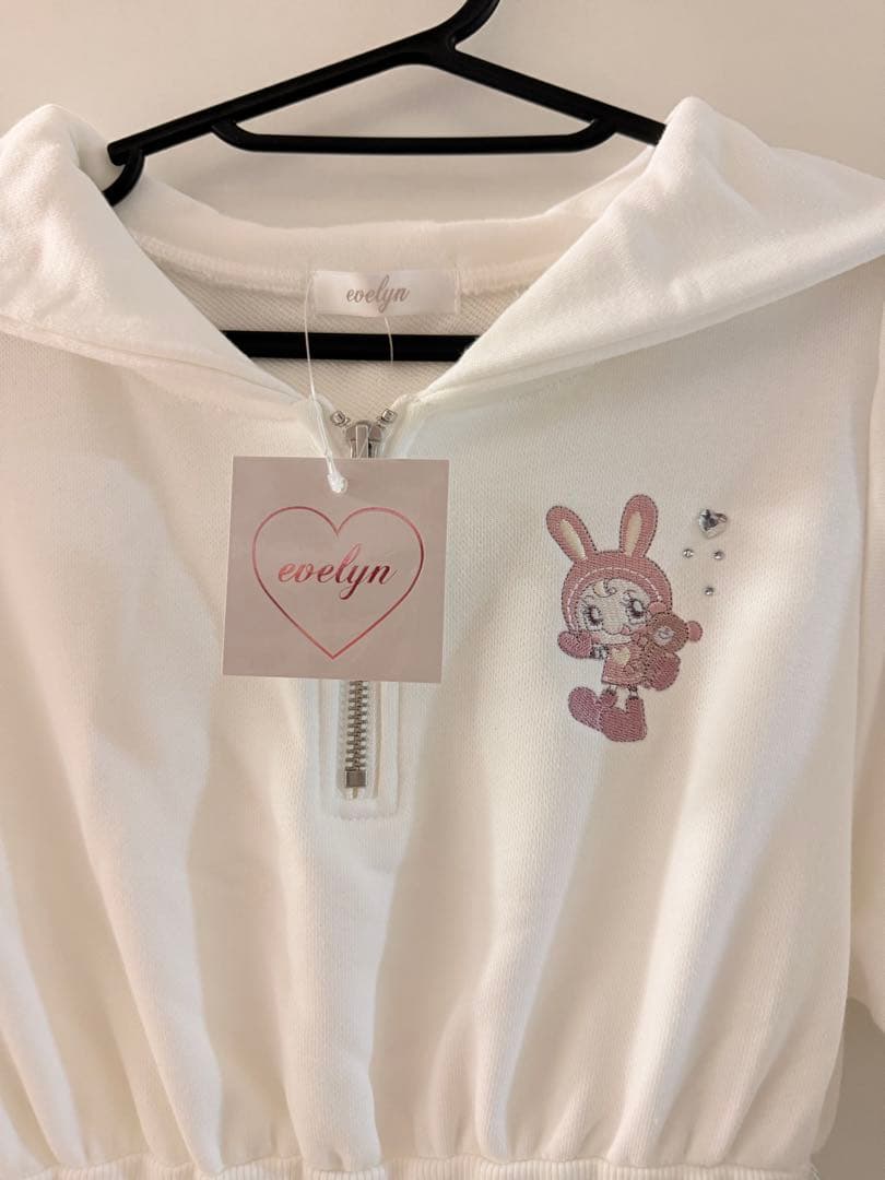 evelyn エブリン メゾピアノ ベリエちゃん ワンピース 白 フリーサイズ