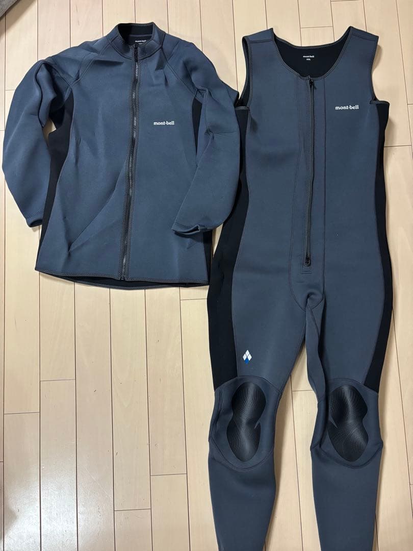 mont-bell モンベル パドリングウェットスーツ 上下セットXXLサイズ