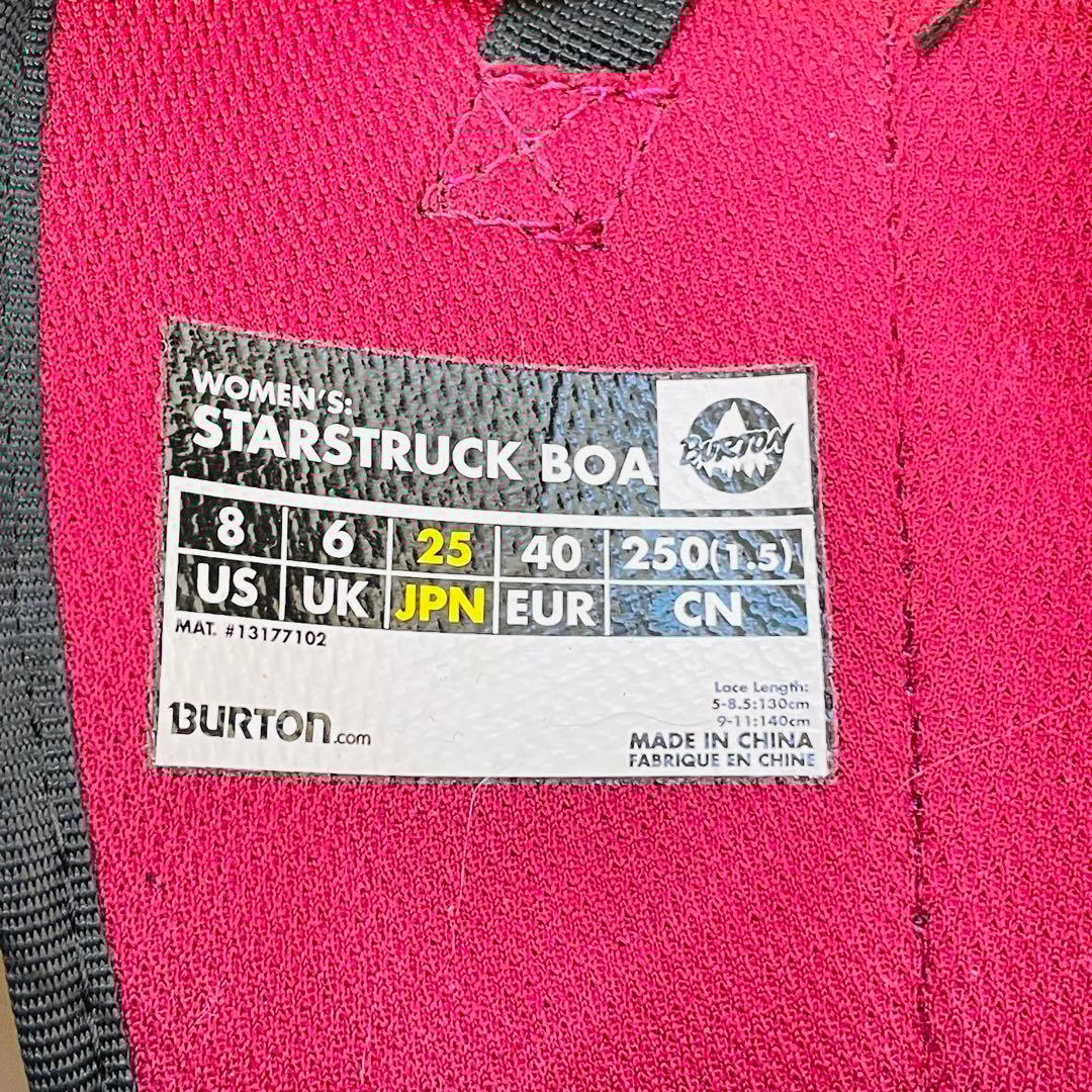BURTON スノーボードブーツ STARSTRUCK BOA 25cm