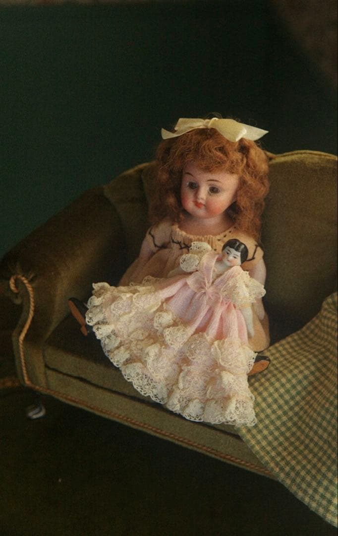 アンティーク チャイナヘッドドール ビスクドール ドールハウス ブライス