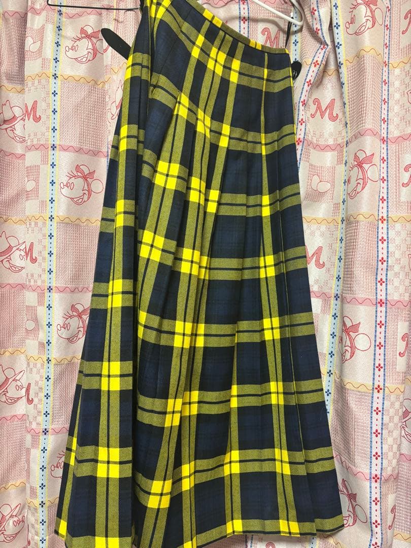 オニールオブダブリン　キルトスカート　イエロー　チェック