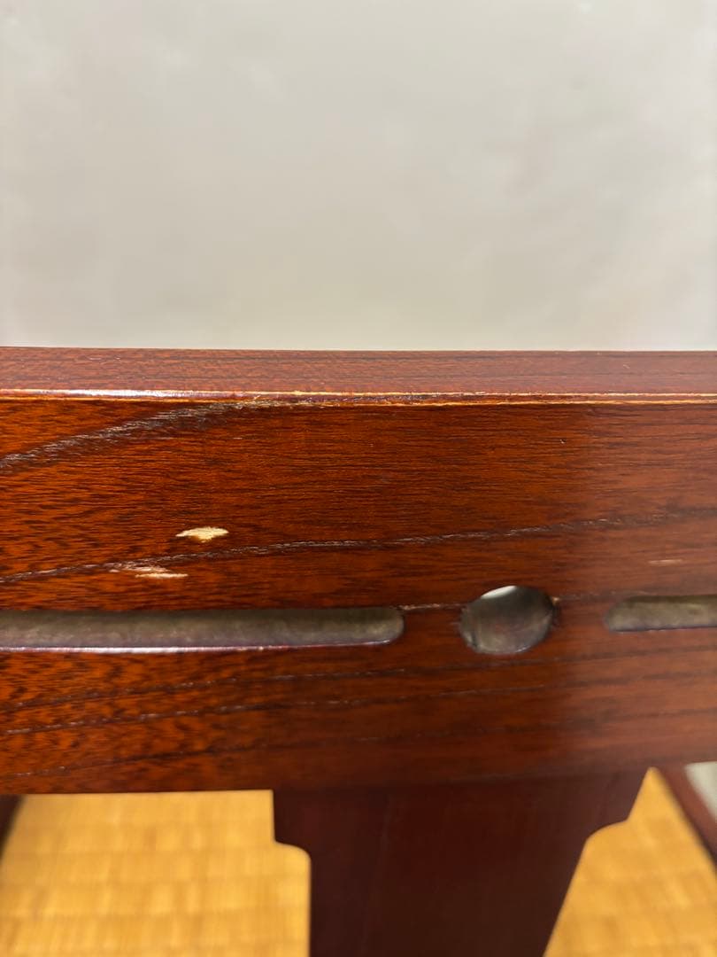 ② 昭和レトロ　和家具　和風アームローチェア　座椅子　ヴィンテージチェア当時物