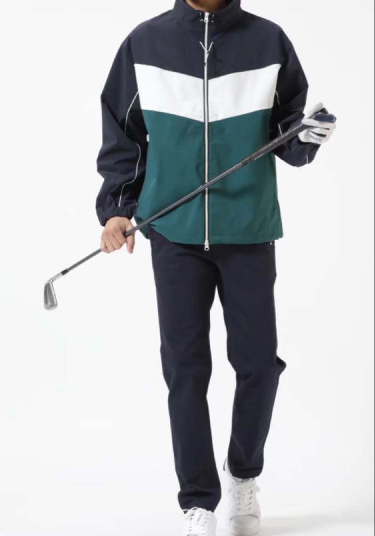 新品 パーリーゲイツ ジャックバニー 2WAYストレッチパンツ(4)サイズM/紺