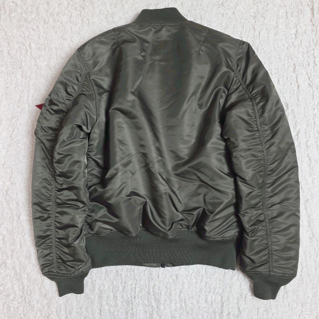 極美品 アルファインダストリーズ MA1 カーキ オレンジ XL ジャケット