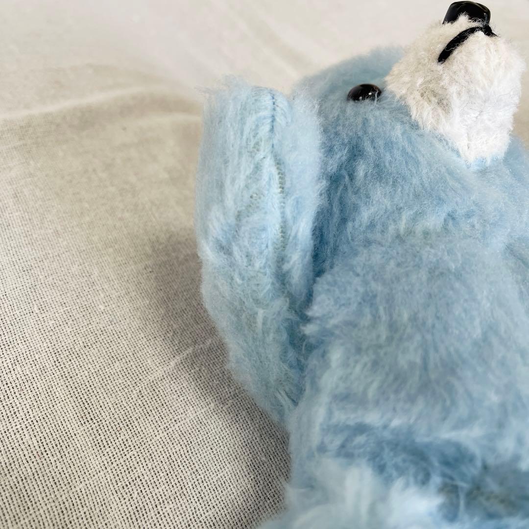 ドイツ　アンティークベア　ヴィンテージベア　珍しい水色ベア