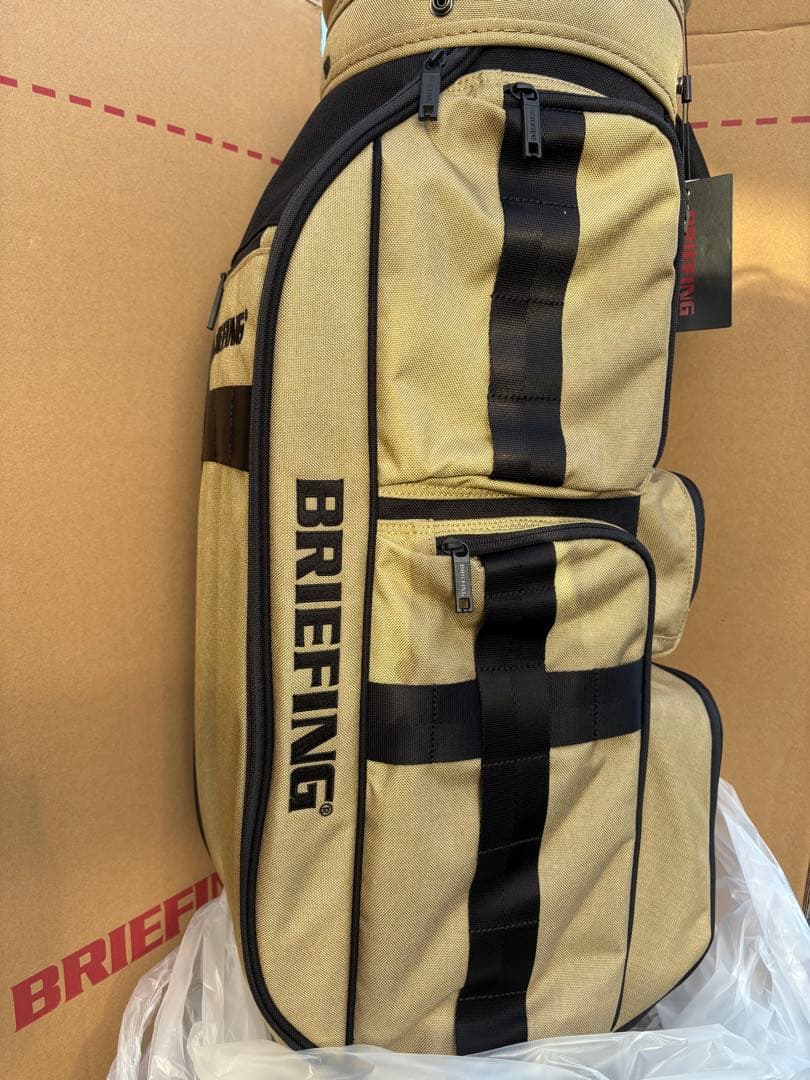ブリーフィング ゴルフ キャディバッグ ベージュ　別注限定 CR-6 #02