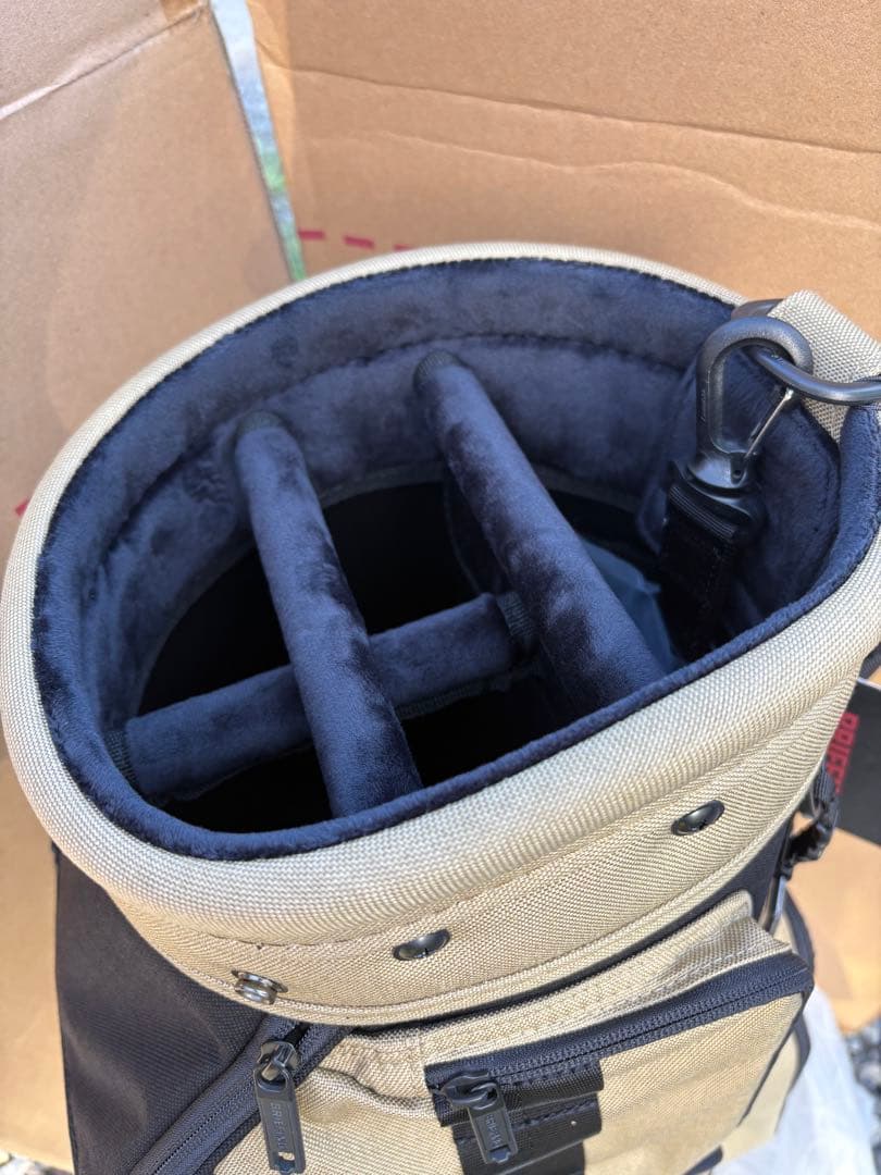 ブリーフィング ゴルフ キャディバッグ ベージュ　別注限定 CR-6 #02