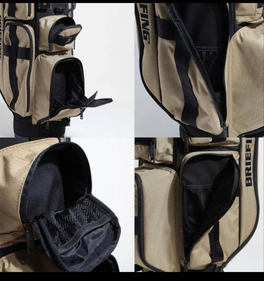 ブリーフィング ゴルフ キャディバッグ ベージュ　別注限定 CR-6 #02