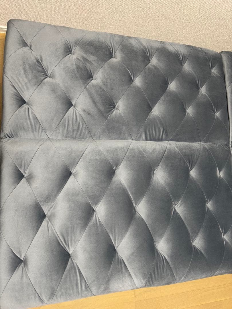 LOWYA（ロウヤ）3人掛けソファ／ソファベッド グレー