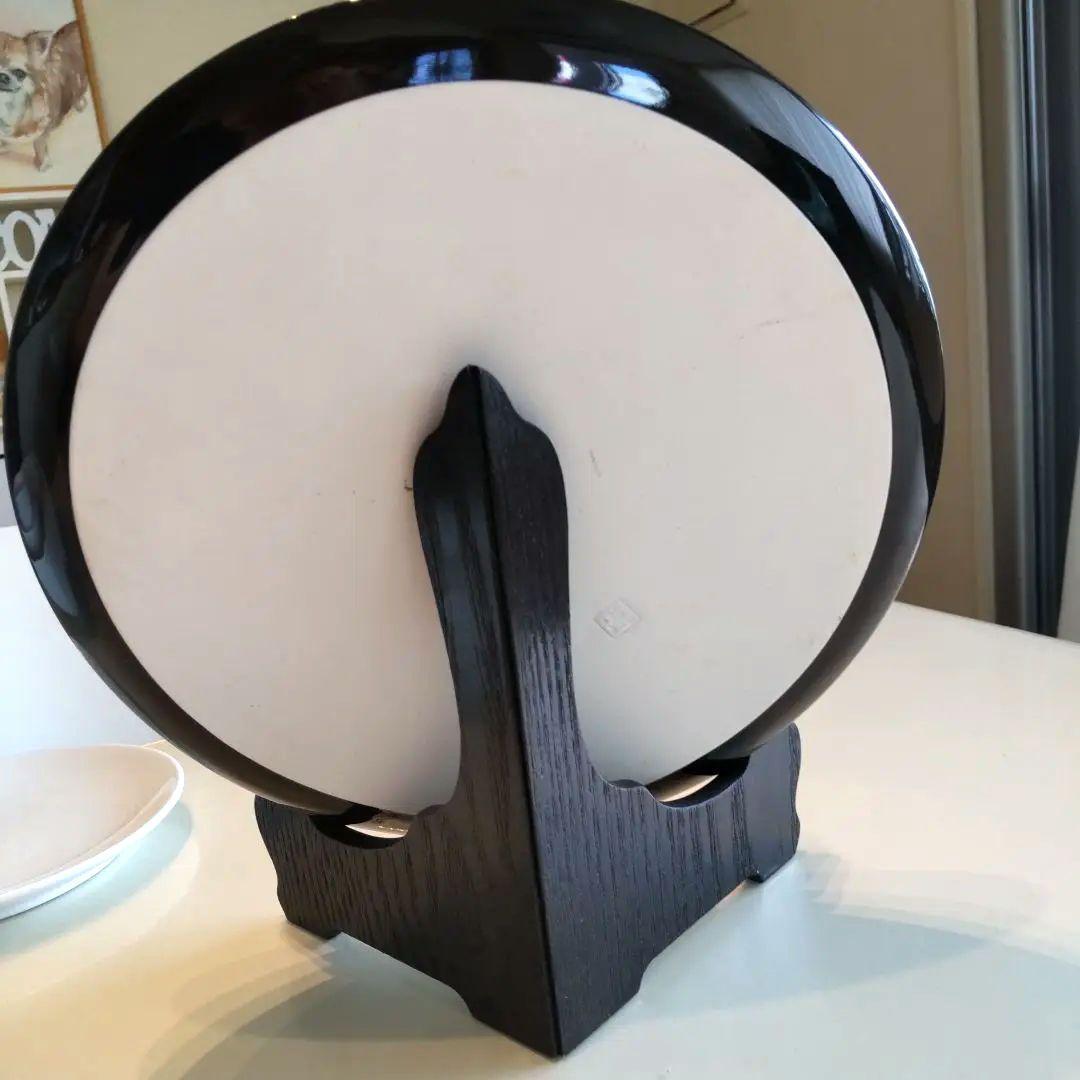 美品☆未来プレート23.5cmプレート台座付き！足立育朗 波動プレート