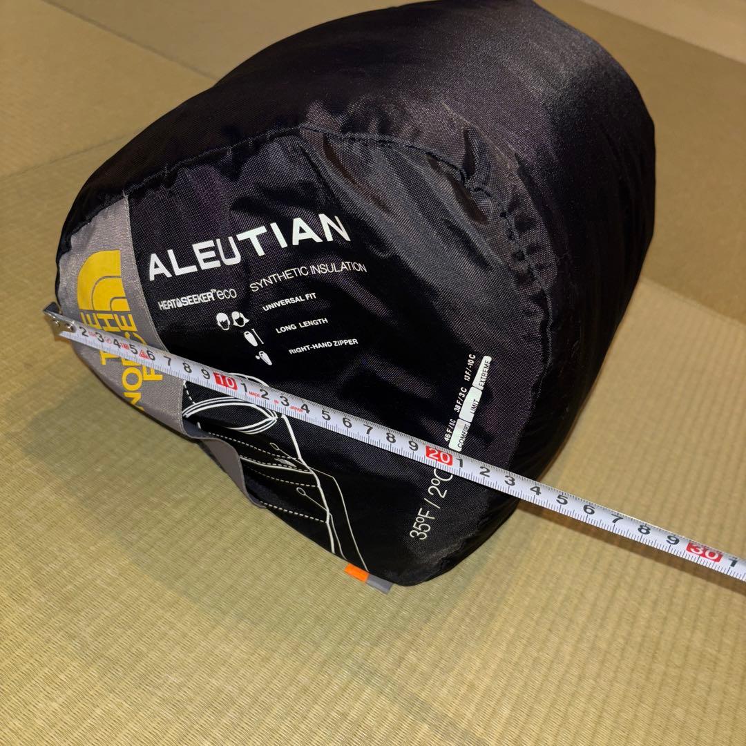 THE NORTH FACE 寝袋 ALEUTIANオレンジ/グレー　ロング