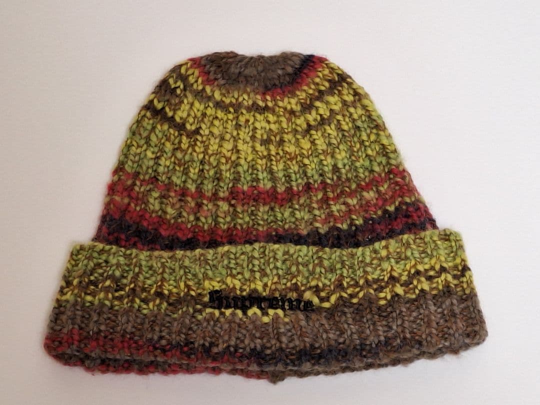 Supreme　Space　Dye　Stripe　Beanie \"Yellow\"