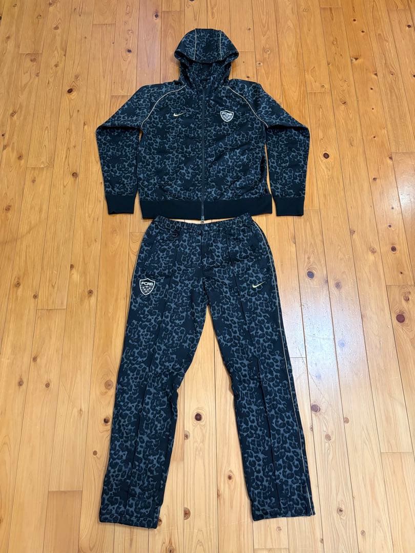 F.C.R.B.×NIKEレオパード柄 セットアップ XL ジャージ - メルカリ