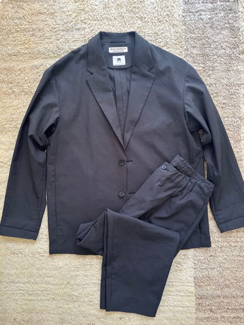 美品 beauty&youth セットアップ グレー　KOMATSU PACK