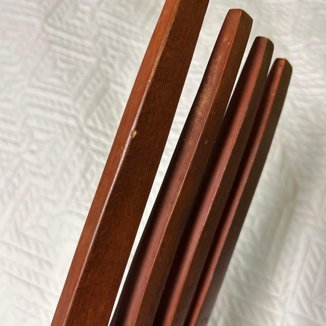 スマイル　木製の巨大なスプーンとフォーク　オブジェ　置物　インテリア