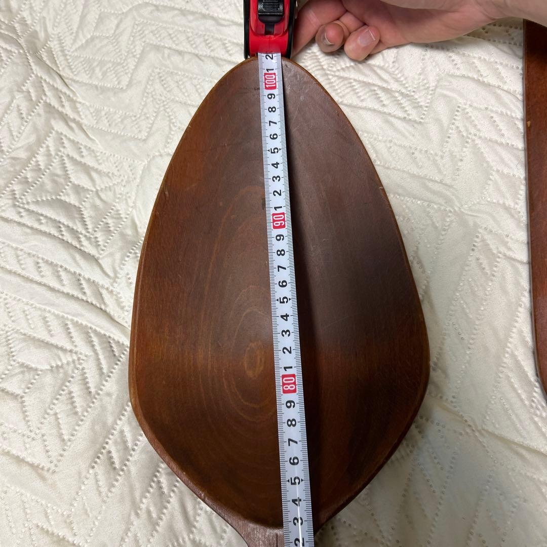 スマイル　木製の巨大なスプーンとフォーク　オブジェ　置物　インテリア