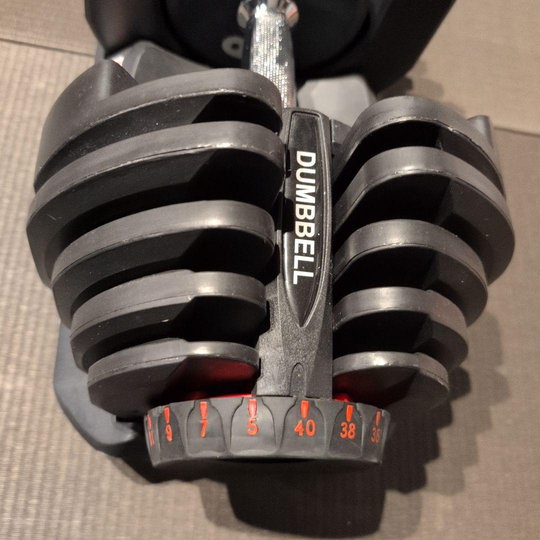 あかまる　DUMBBELL 可変式ダンベル 40kg 置台付②