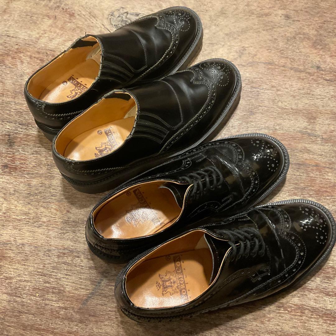 美品！2足セット！ジョージコックス ウイングチップ サイドゴア レースアップ