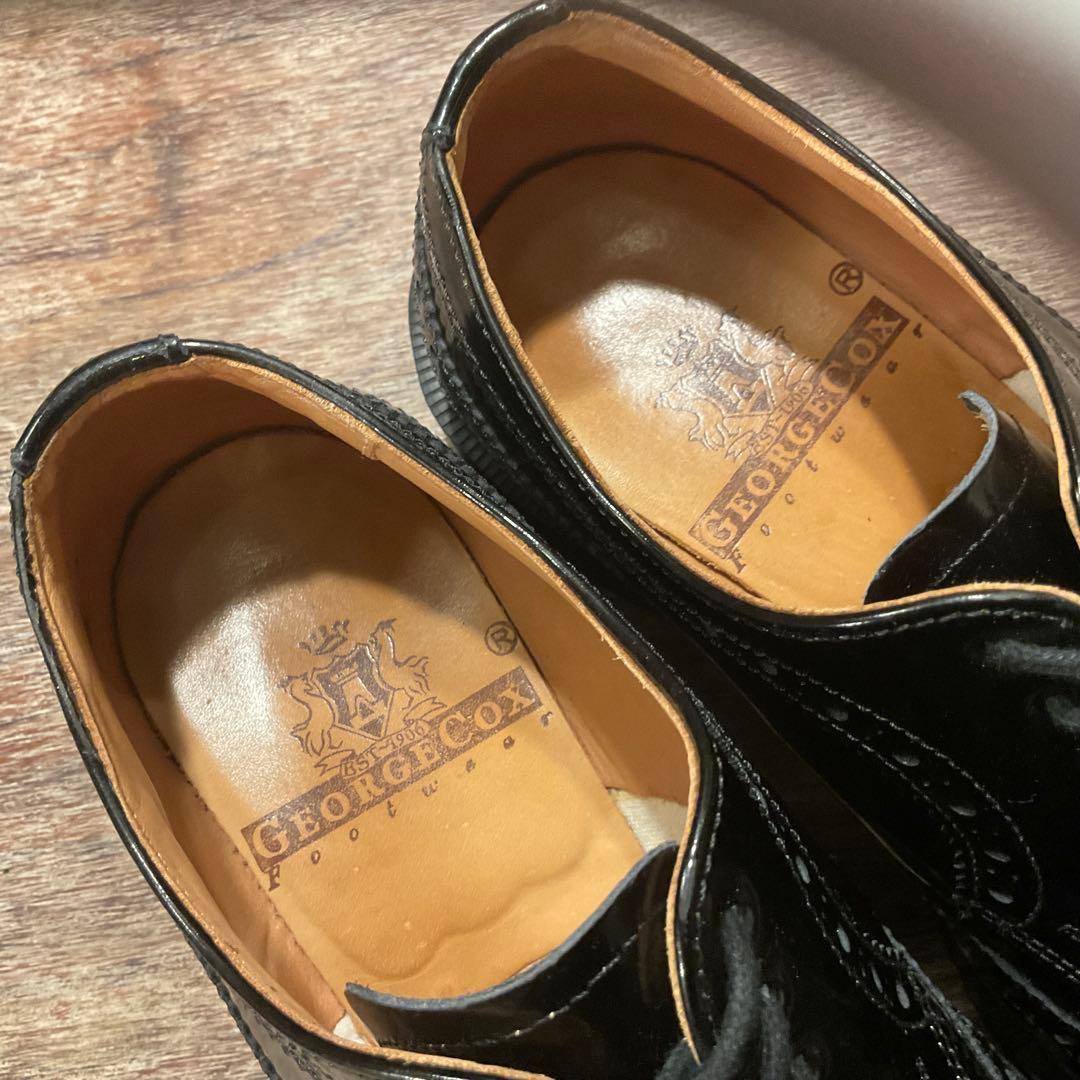 美品！2足セット！ジョージコックス ウイングチップ サイドゴア レースアップ