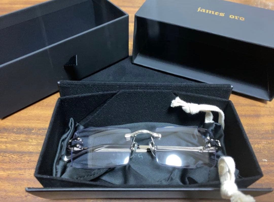 james oro ジェームズオロ リムレス サングラス
