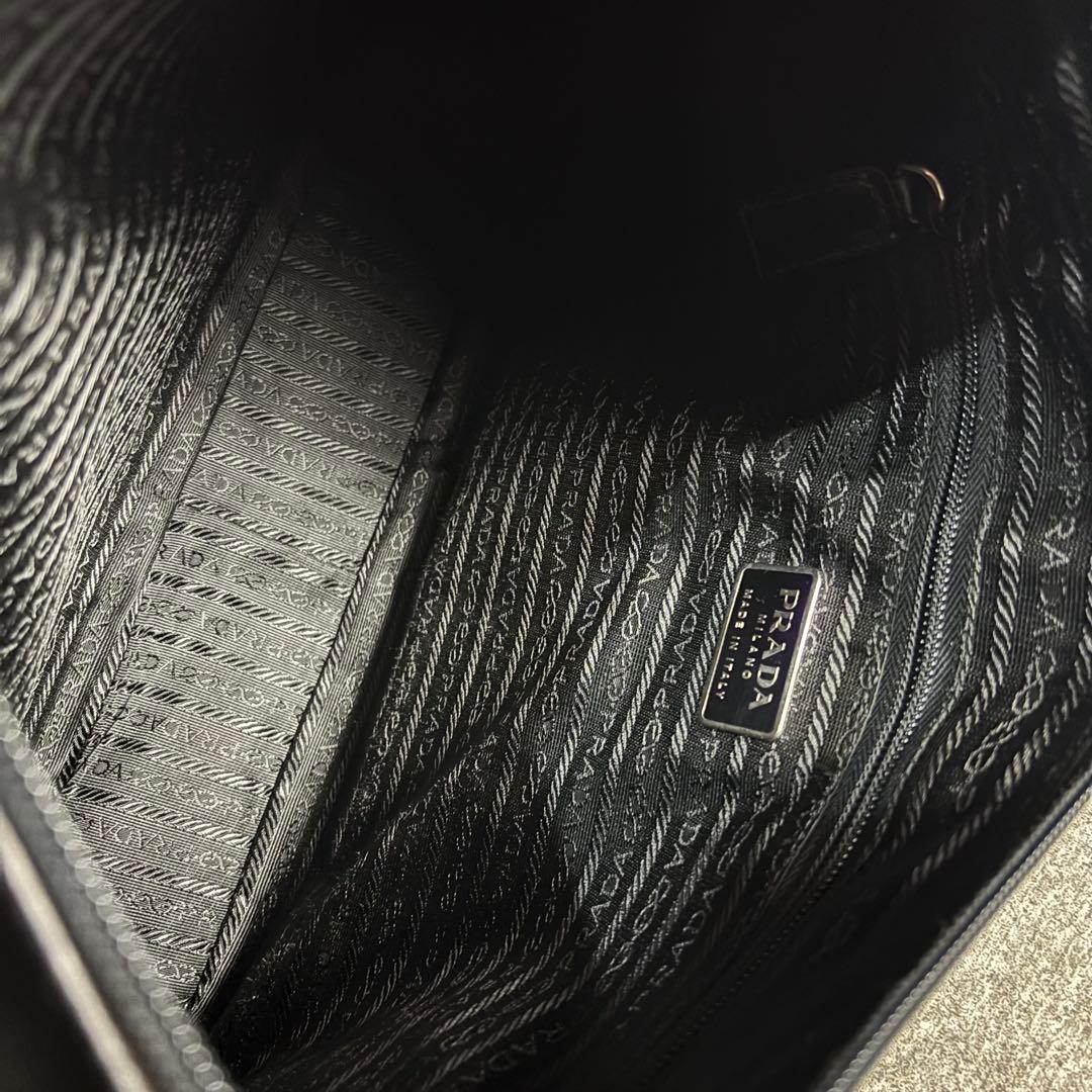 バッグ FW1998 PRADA SILVER HANDLE LEATHER BAG