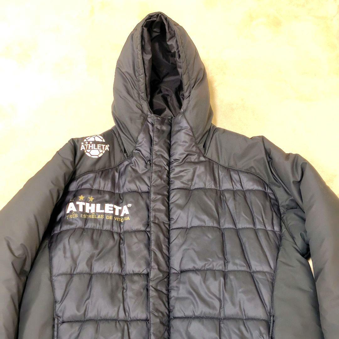極美品 ATHLETA ベンチコート サッカー ジャケット フットサル M