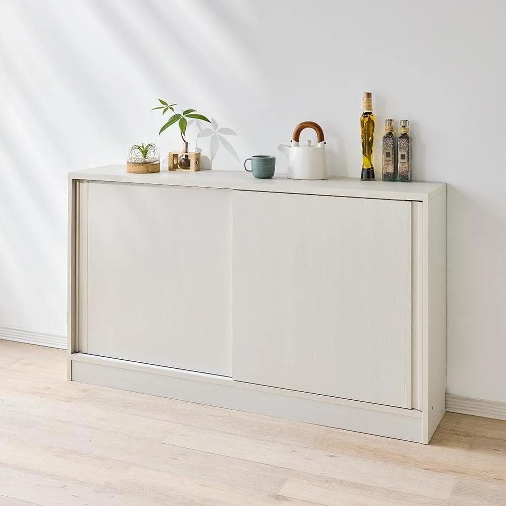 【美品送料込】<最終値引き> 引き戸カウンター下収納 幅140cm 食器棚