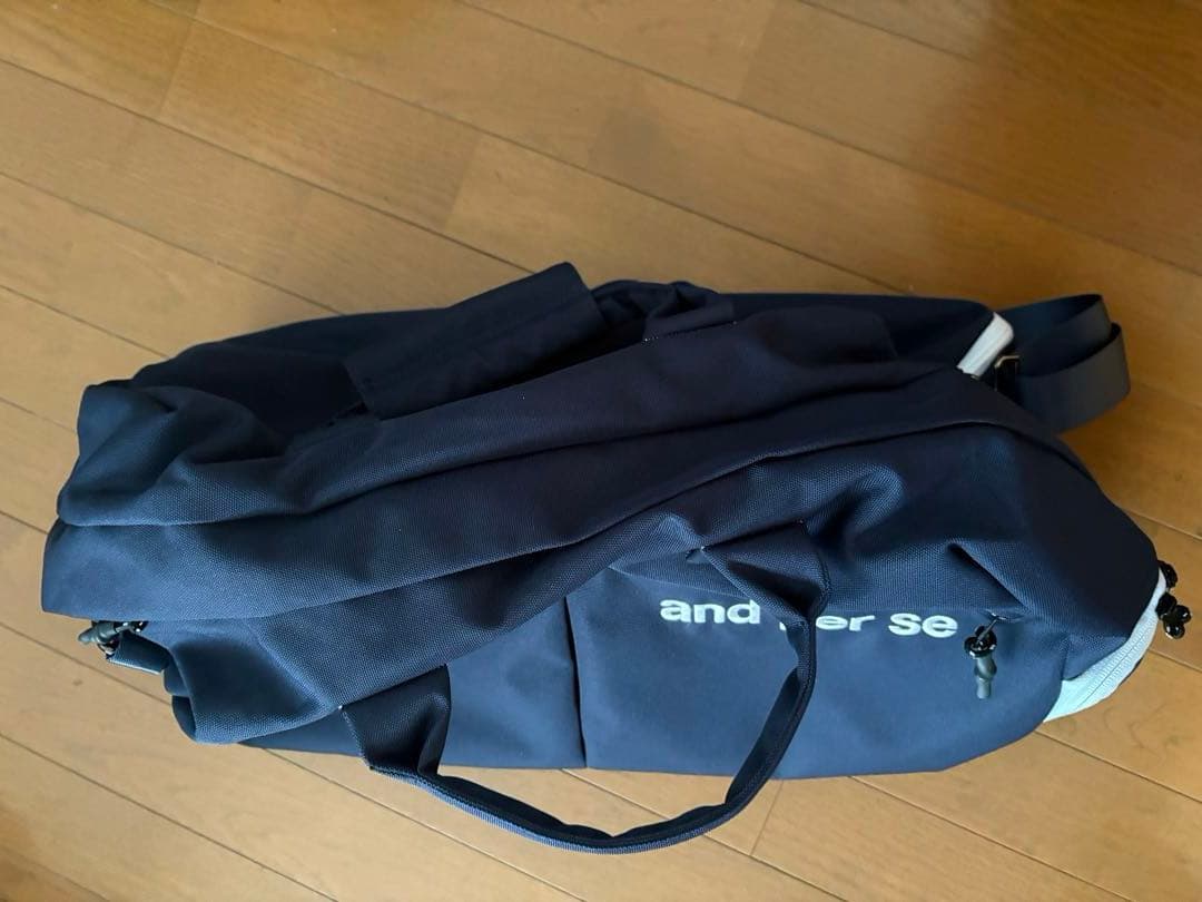 and per se（アンパスィ） ゴルフ用ボストンバッグ ネイビー
