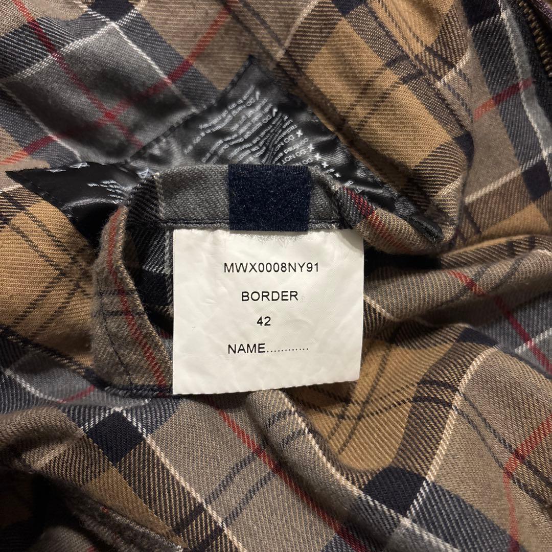 BARBOUR バブアー BORDER ボーダー ライナー付き 42 ネイビー