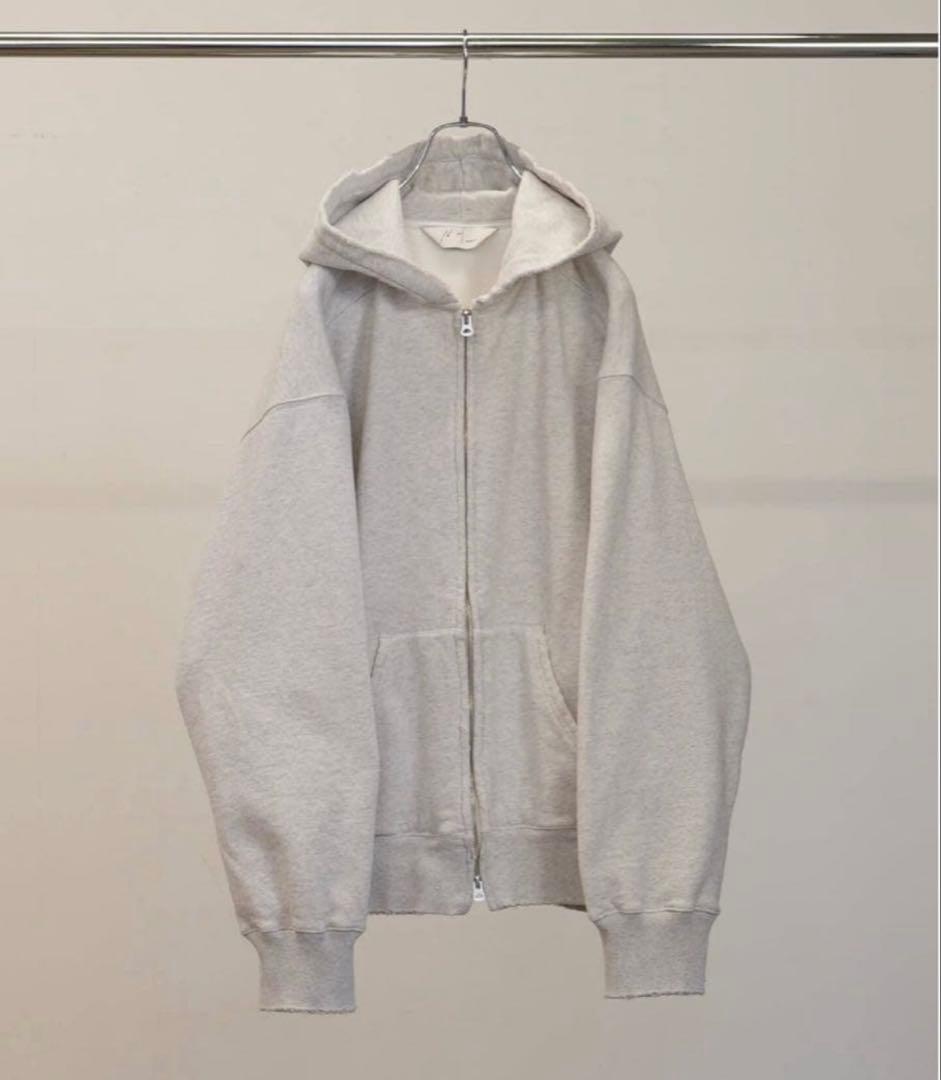 ancellm 26ss zip hoodie ヘザーホワイト 常田着 - メルカリ