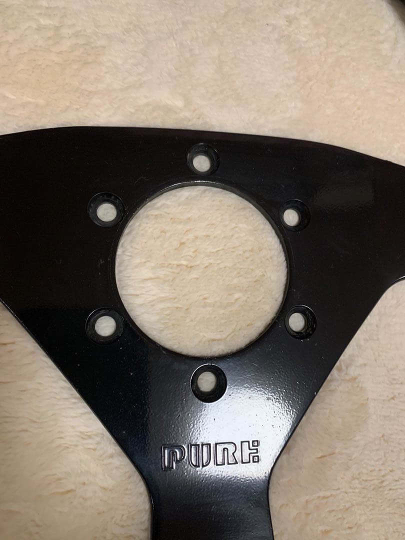 PURE ステアリングホイール 3スポーク 黒