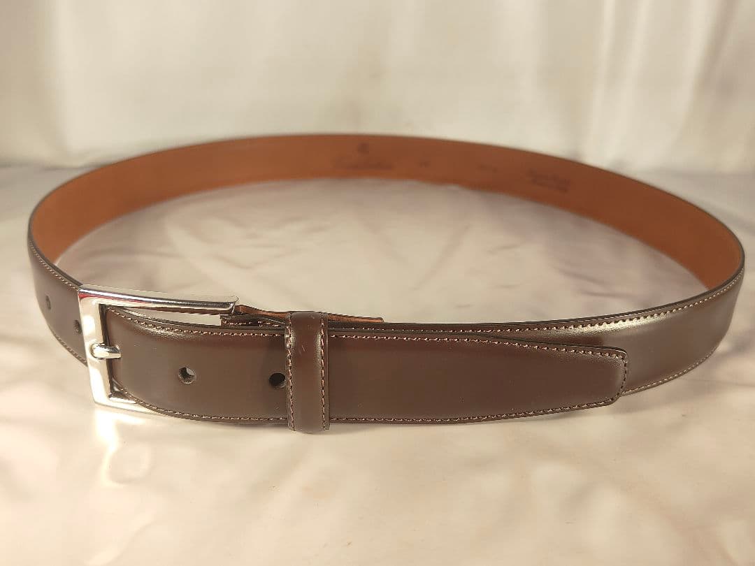 【極美品】ブルックスブラザーズ　高級イタリアンレザーベルト 正規品　イタリア製