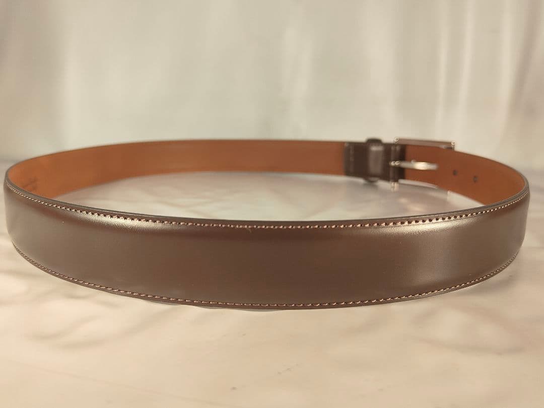 【極美品】ブルックスブラザーズ　高級イタリアンレザーベルト 正規品　イタリア製