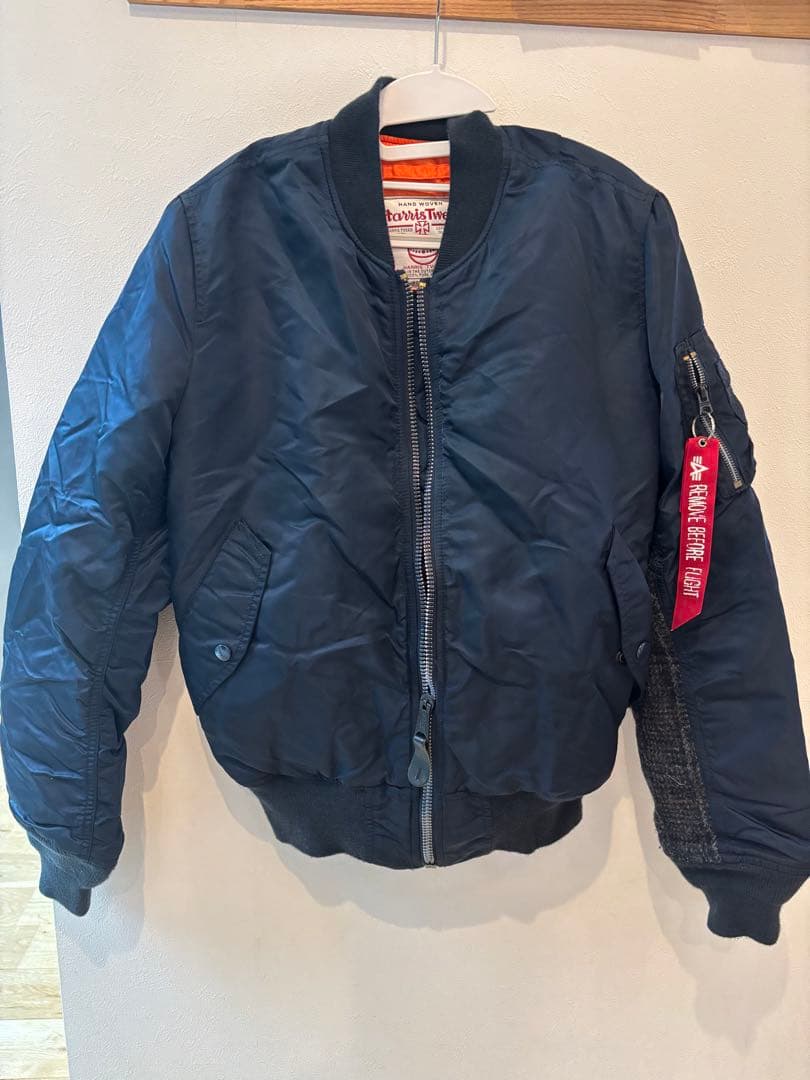 【GENERAL】Hanes MA-1 フライトジャケット ネイビー