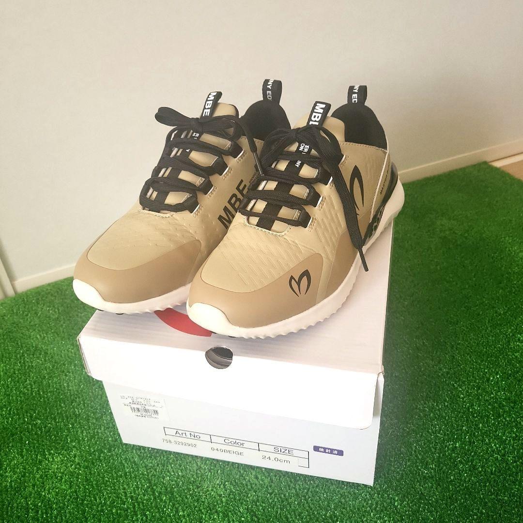 MASTER BUNN ゴルフシューズ 24.0cm ベージュ