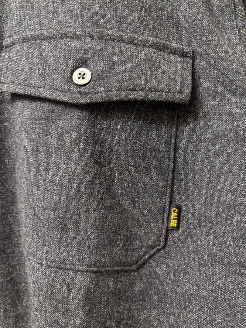 CALEE キャリー　セットアップ　バンドカラーシャツ＆スラックス