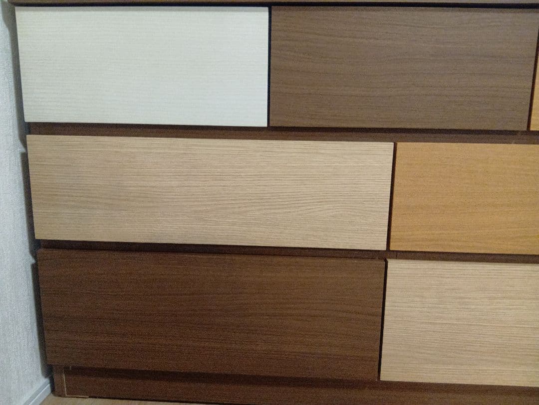 木製モダンチェスト 7引き出し
