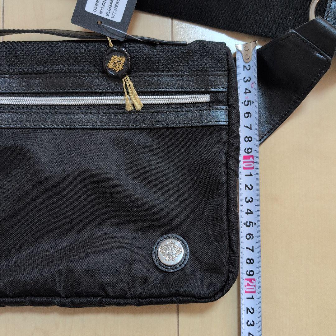 新品・タグ付】Orobianco メンズ ブラック ボディバッグ 保存袋付