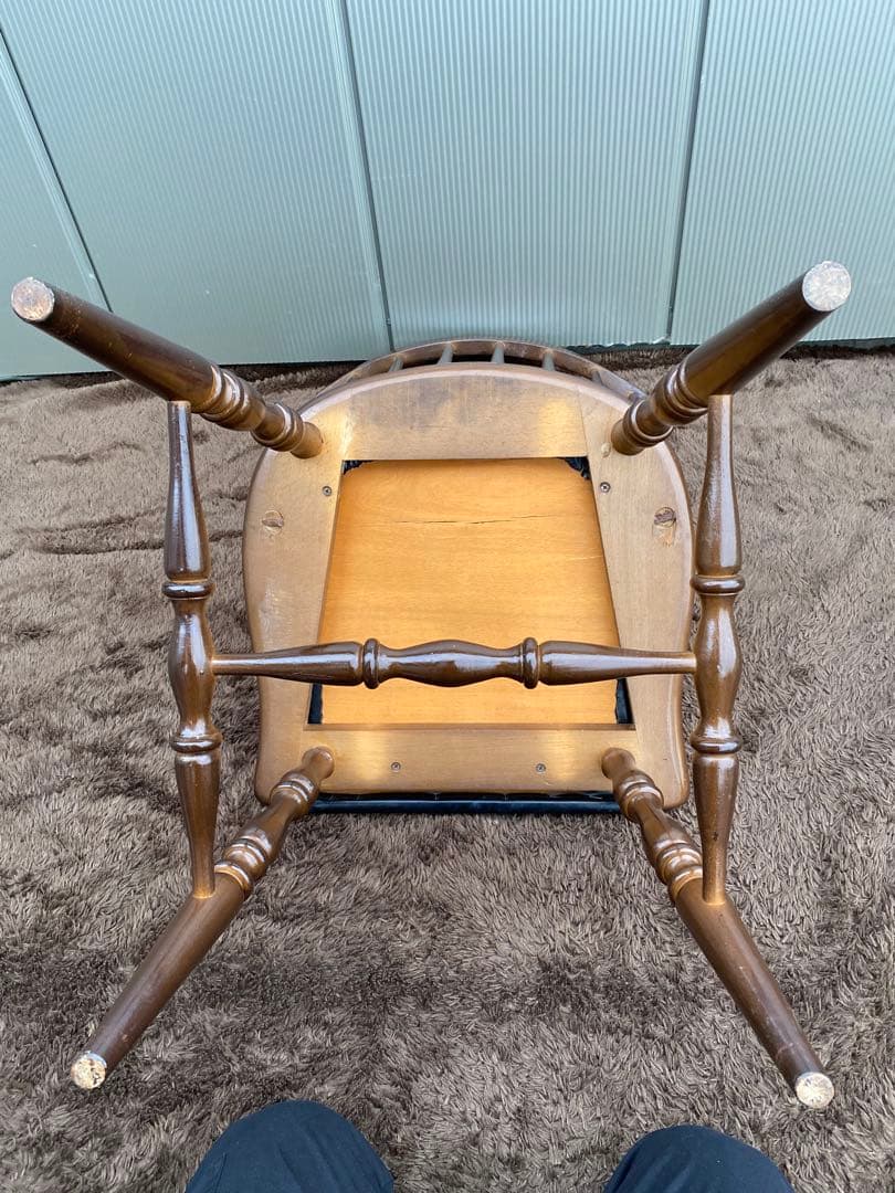 専用①アイエフ家具木製椅子 ウインザーチェア ダイニングチェア ビンテージ　1脚