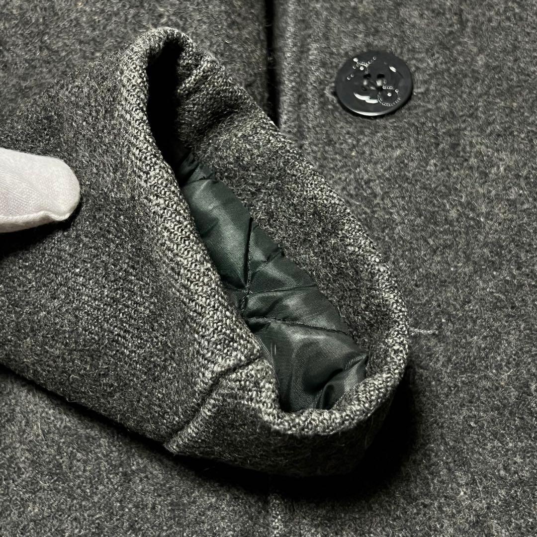 schott USA製 740N Pコート ダークグレー 42 メルトンコート