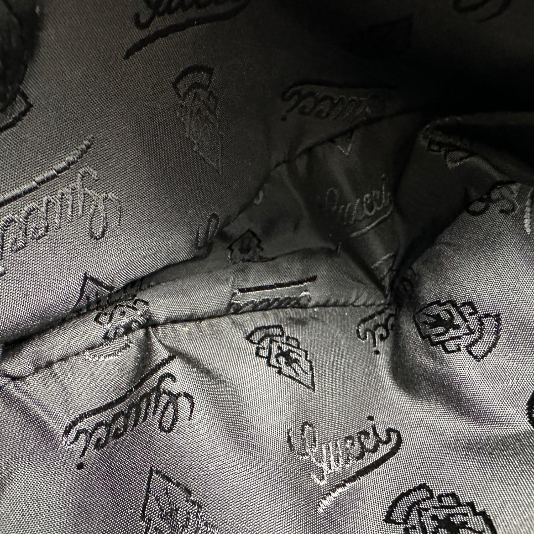 美品✨GUCCI 1436 ボディバッグ レザー ブラック