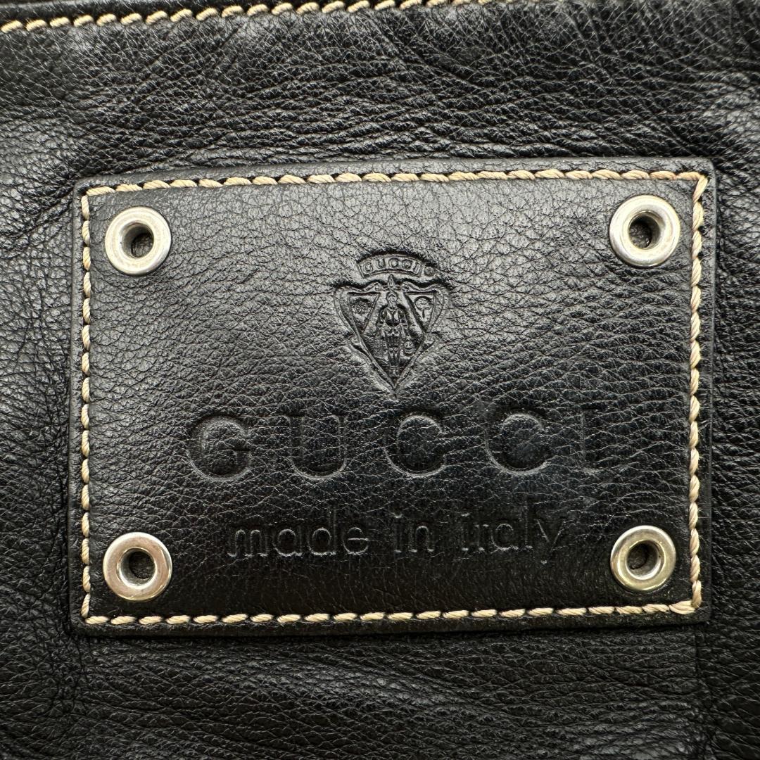 美品✨GUCCI 1436 ボディバッグ レザー ブラック