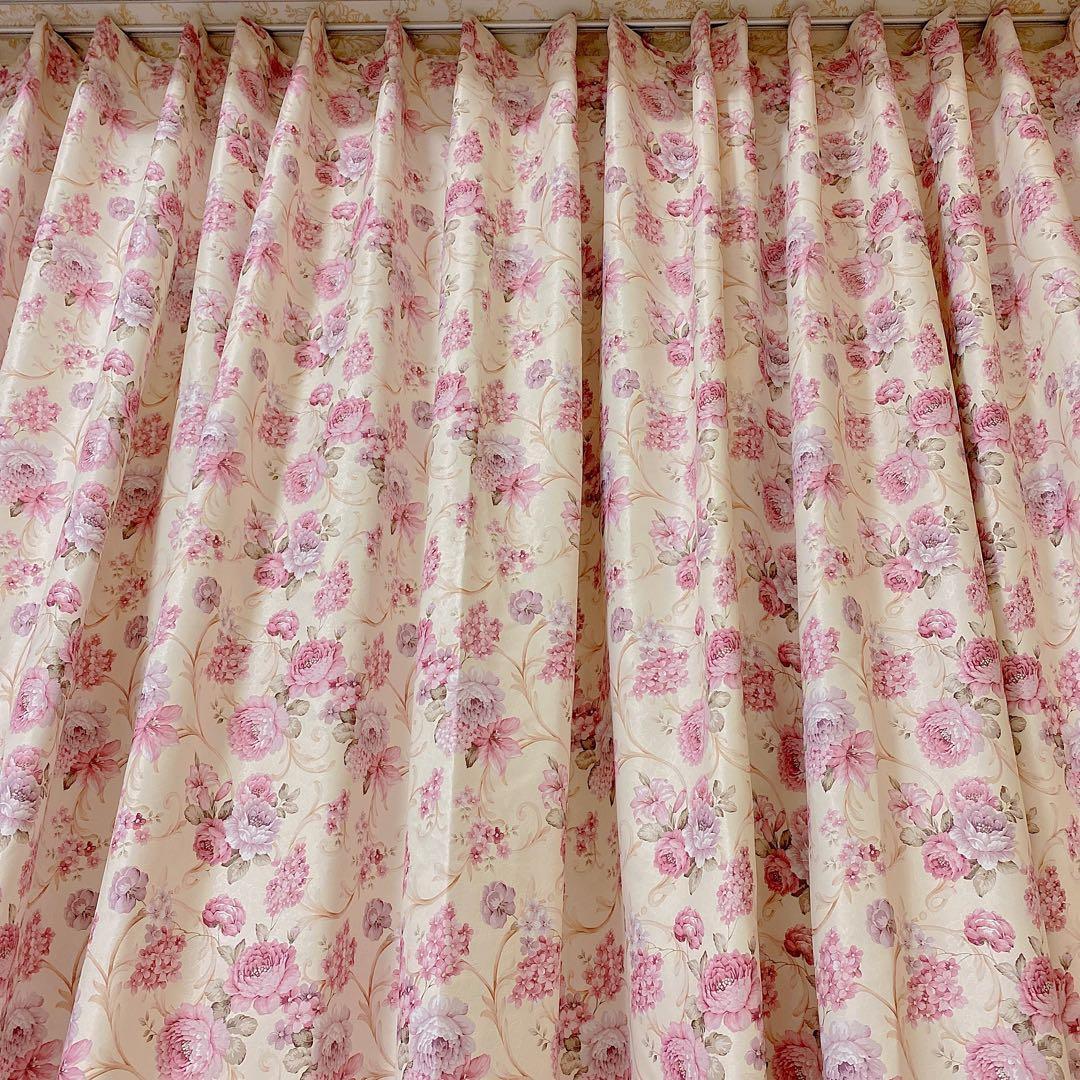 ヨーロピアン オーダー フローラル 花柄 幅195cm 北欧 両面柄