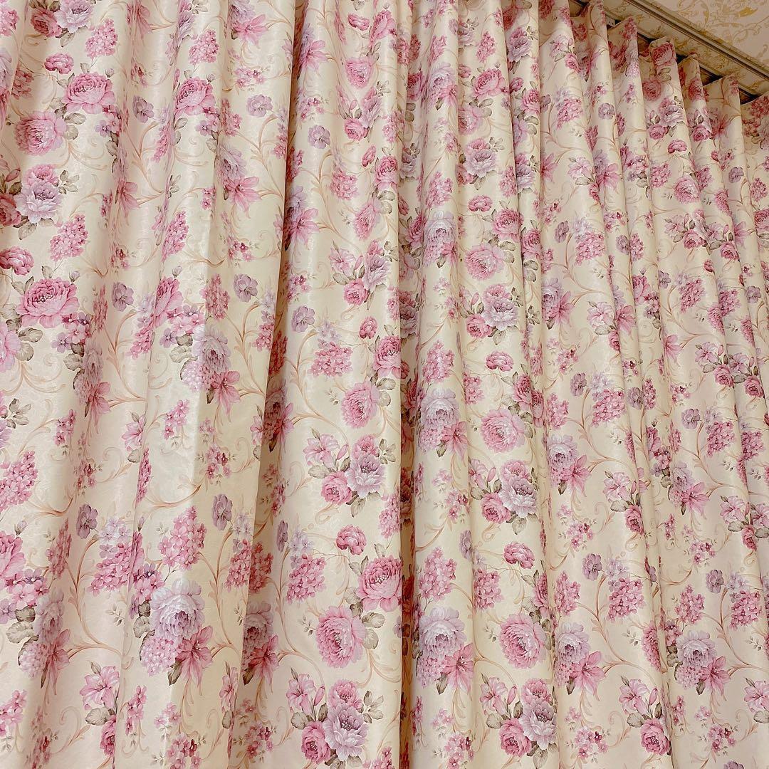 ヨーロピアン オーダー フローラル 花柄 幅195cm 北欧 両面柄