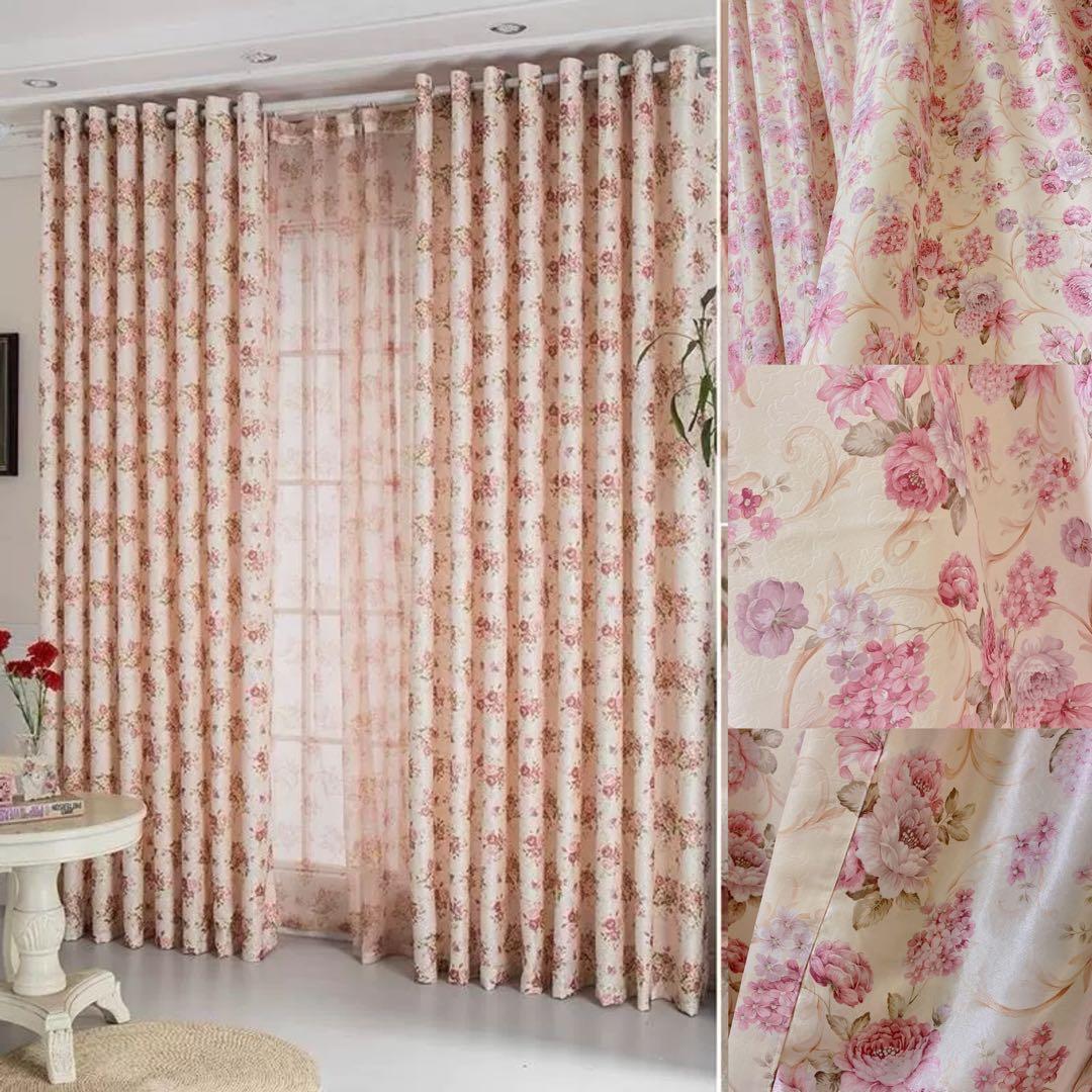 ヨーロピアン オーダー フローラル 花柄 幅195cm 北欧 両面柄